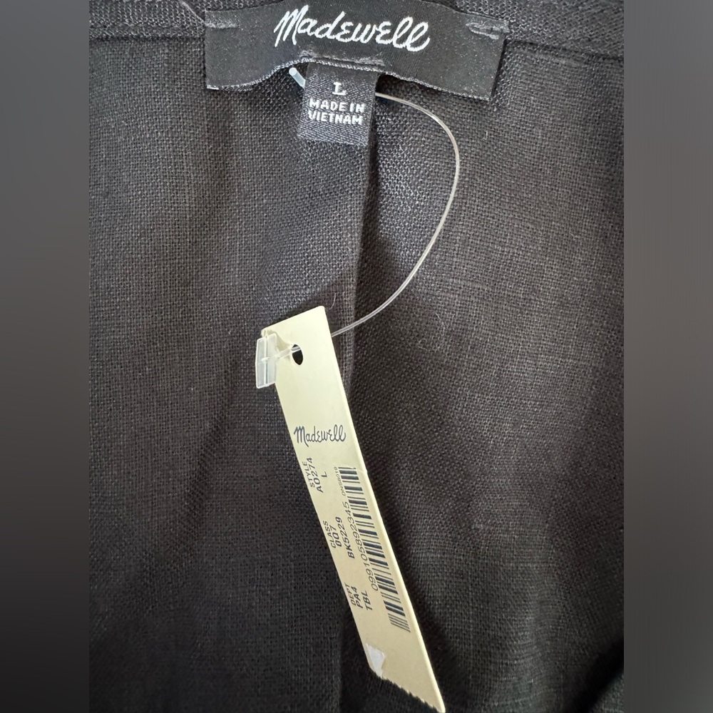 Madewell Linen-Blend V-Neck Tank Dress - Picture 5 of 6
